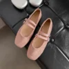 Double Strap Mary Jane Ballet Flats