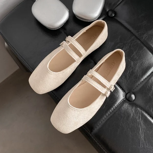 Double Strap Mary Jane Ballet Flats