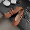 Double Strap Mary Jane Ballet Flats