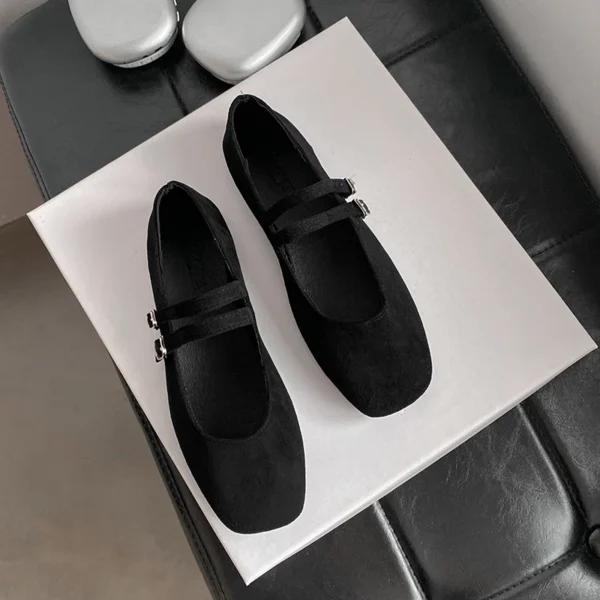 Double Strap Mary Jane Ballet Flats