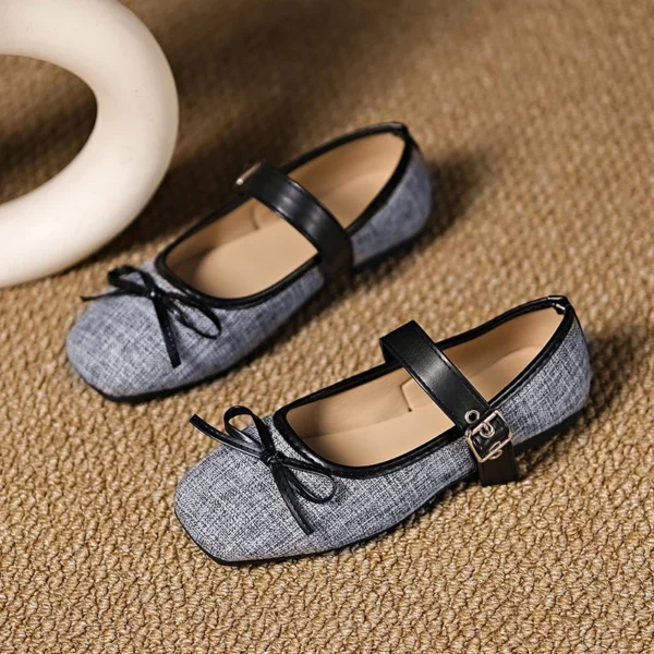 Mary Jane Square Toe Ballet Flats