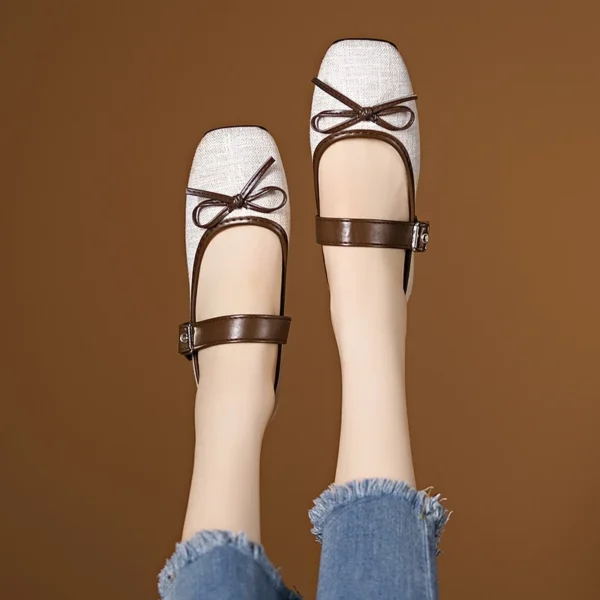 Mary Jane Square Toe Ballet Flats
