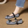 Mary Jane Square Toe Ballet Flats