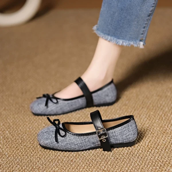 Mary Jane Square Toe Ballet Flats