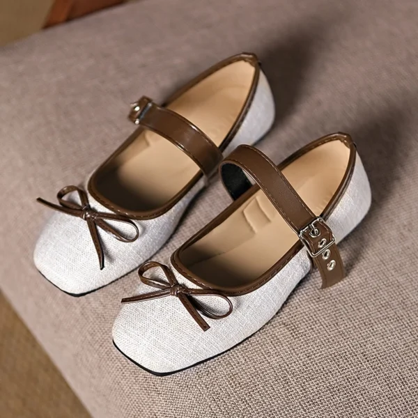 Mary Jane Square Toe Ballet Flats