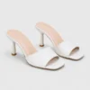 Crocodile Texture Stiletto Heel Slides
