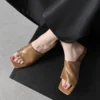 Minimalist Low Wedge Slide Sandals