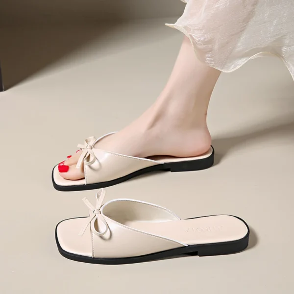 sg-11134201-7rd4v-m7xc6656o4up63 Bow Open Toe Slide Sandals