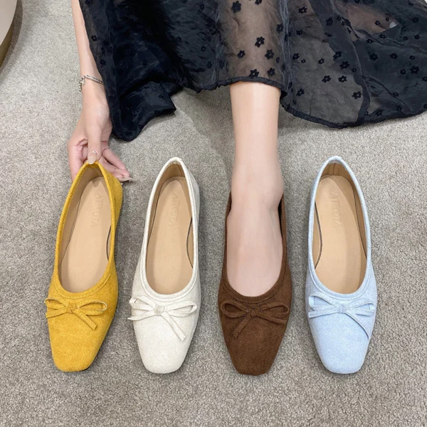 sg-11134201-7renp-m8akcwsd1aj59a Square Toe Bow Ballet Flats