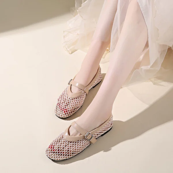 sg-11134201-7reor-m8bxacmvfovb77 Breathable Mesh Mary Jane Flats