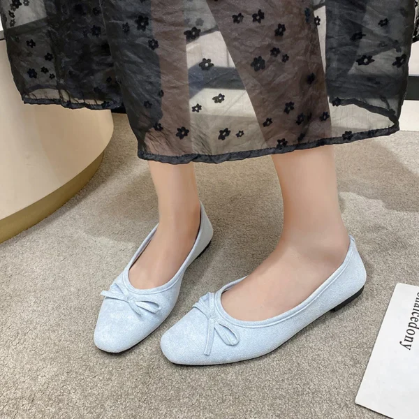 sg-11134201-7repm-m8akcrdaxcbt7f Square Toe Bow Ballet Flats