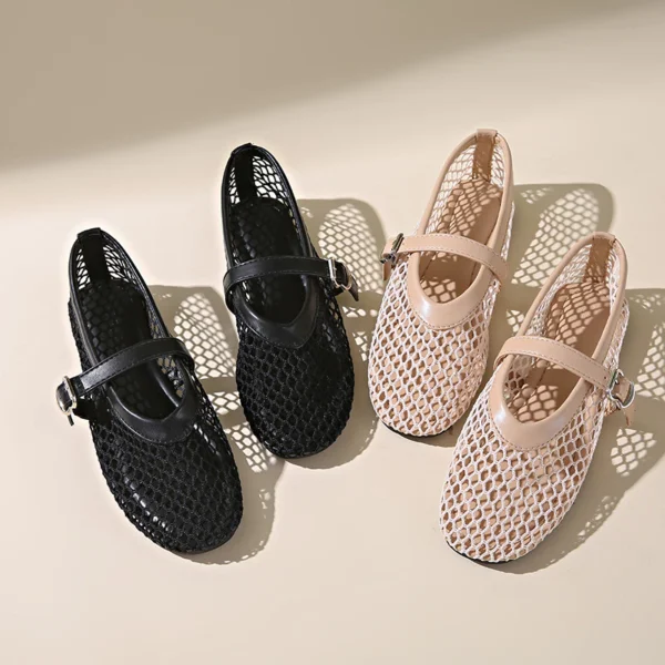 sg-11134201-7req5-m8bxabjr0z2p8c Breathable Mesh Mary Jane Flats