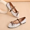 sg-11134201-81ztx-mmioqeop258i10 Polka Dot Mary Jane Ballet Flats