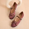 sg-11134201-81zw7-mmioqfsmm80349 Polka Dot Mary Jane Ballet Flats