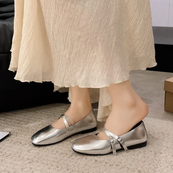 Double Strap Mary Jane Ballet Flats