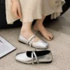 Double Strap Mary Jane Ballet Flats