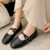 Double Strap Mary Jane Ballet Flats