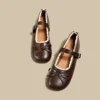 sg-11134201-822ws-mo6jz90zoveq19 Lace Trim Mary Jane Ballet Flats