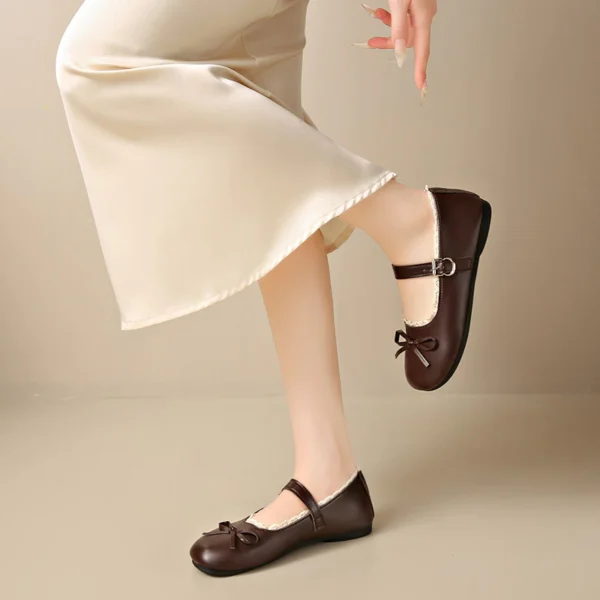 sg-11134201-822y9-mo6jzbe2iqddcc Lace Trim Mary Jane Ballet Flats