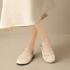 sg-11134201-822yc-mo6jzax9i0hxbc Lace Trim Mary Jane Ballet Flats