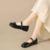 sg-11134201-822yn-mo6jz9vyixhi08 Lace Trim Mary Jane Ballet Flats