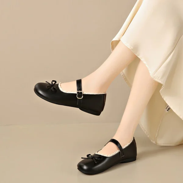 sg-11134201-822yn-mo6jz9vyixhi08 Lace Trim Mary Jane Ballet Flats