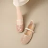 sg-11134201-823o8-morudfqii13g5a Lace Mary Jane Ballet Flats