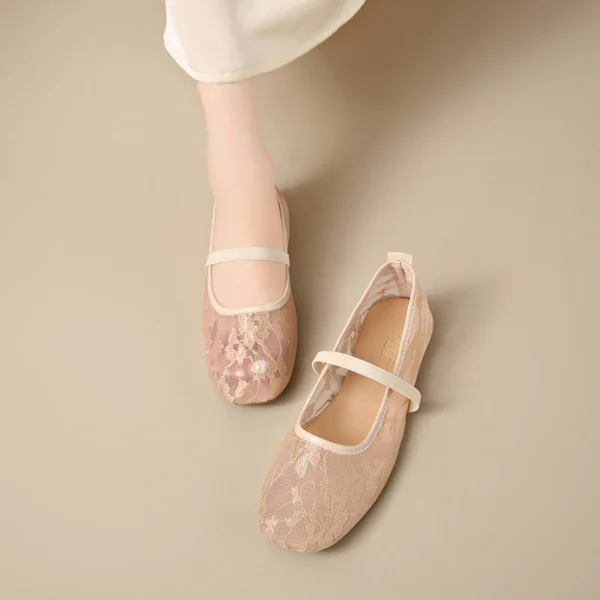 sg-11134201-823o8-morudfqii13g5a Lace Mary Jane Ballet Flats