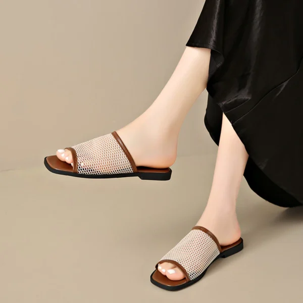 Breathable Mesh Slide Sandals