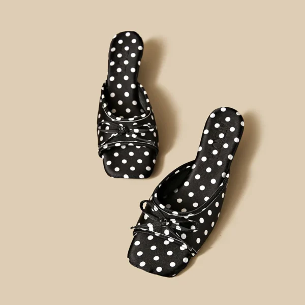 sg-11134201-823oz-mpbwpxac5afiea Polka Dot Bow Wedge Slide Sandals