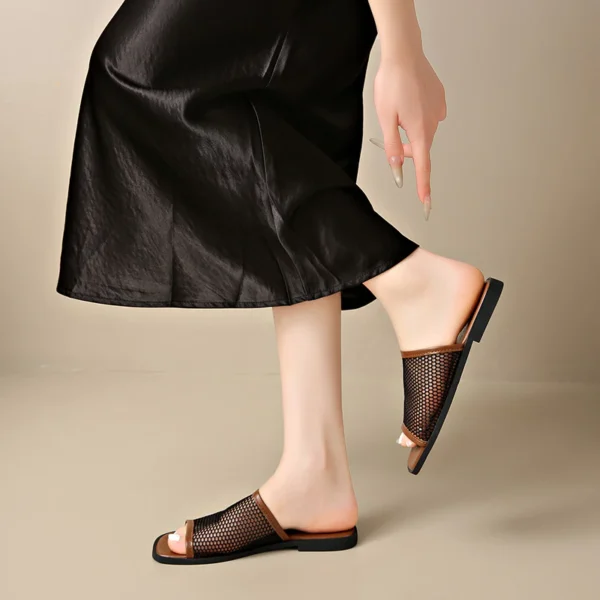 Breathable Mesh Slide Sandals