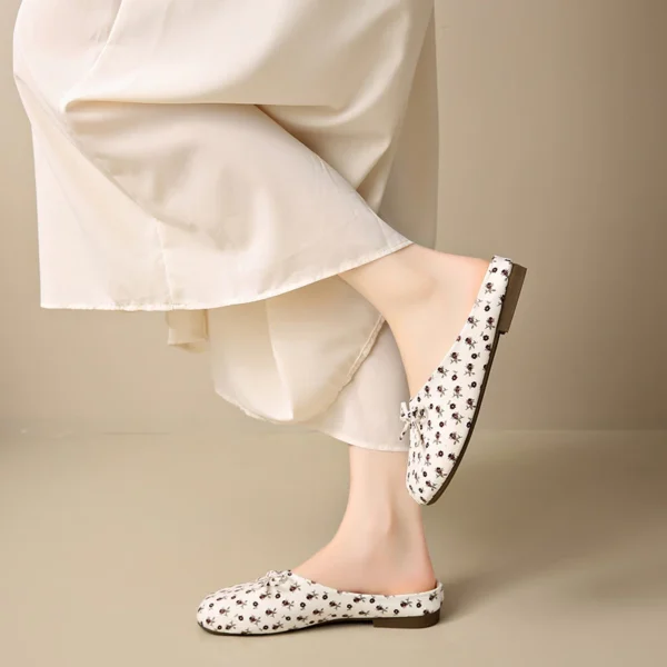 sg-11134201-823p9-moyzws6ci3v2f3 Printed Bow Ballet Flats