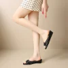 sg-11134201-823pu-mpbwq0jpvspb08 Polka Dot Bow Wedge Slide Sandals