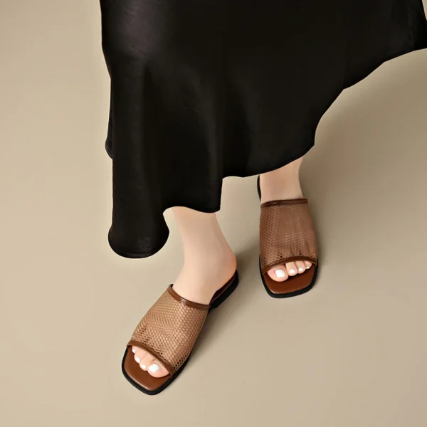 Breathable Mesh Slide Sandals