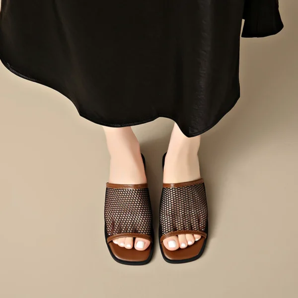 Breathable Mesh Slide Sandals