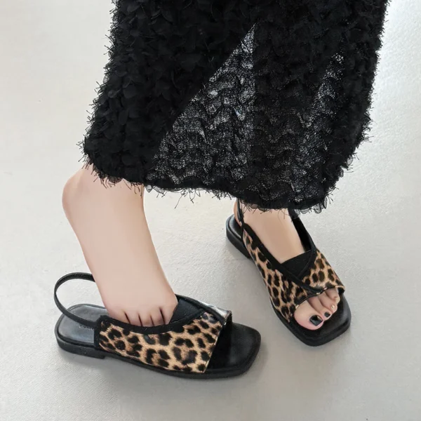 sg-11134201-824i2-mezc596la2hb30 Square Toe Slingback Flat Sandals