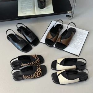 sg-11134201-824jb-mezc595oi3ux0c Square Toe Slingback Flat Sandals