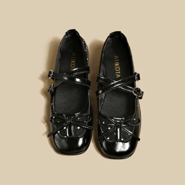 Double Strap Mary Jane Ballet Flats