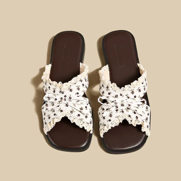 sg-11134201-82586-mq73e79p9a0w87 Lace Bow Cross Strap Slide Sandals