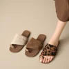 sg-11134201-8258h-mr8cq9xx1ibwf9 Linen Toe Ring Flat Slide Sandals