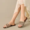 sg-11134201-8258j-ms51882ro9af01 Striped Woven Slide Sandals