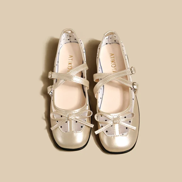 Double Strap Mary Jane Ballet Flats