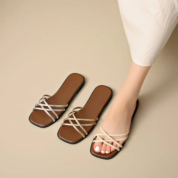 sg-11134201-8258s-mqzt9qbouvph5b Minimalist Strappy Flat Slide Sandals