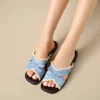 sg-11134201-82596-mq73e88cr6z398 Lace Bow Cross Strap Slide Sandals
