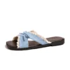 sg-11134201-8259q-mq73eblk5css19 Lace Bow Cross Strap Slide Sandals