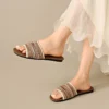 sg-11134201-8259r-ms5186rxx43oac Striped Woven Slide Sandals
