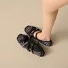 Polka Dot Double Strap Mary Jane Flats