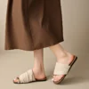 sg-11134201-8259x-mr8cqaid5urq61 Linen Toe Ring Flat Slide Sandals