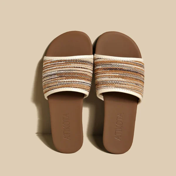 sg-11134201-825a0-ms51827sulfs3b Striped Woven Slide Sandals