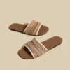 sg-11134201-825a7-ms5185cfdhc43f Striped Woven Slide Sandals